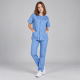 SCRUB SUIT UNISEX BUTTON UP TWILL COLOURS

