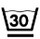Maximum wash temperature 30ºC. Soft process