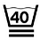 Maximum wash temperature 40ºC. Very soft process