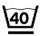 Maximum wash temperature 40ºC. Soft process