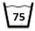 Maximum Washing Temperature 75ºC. Normal process